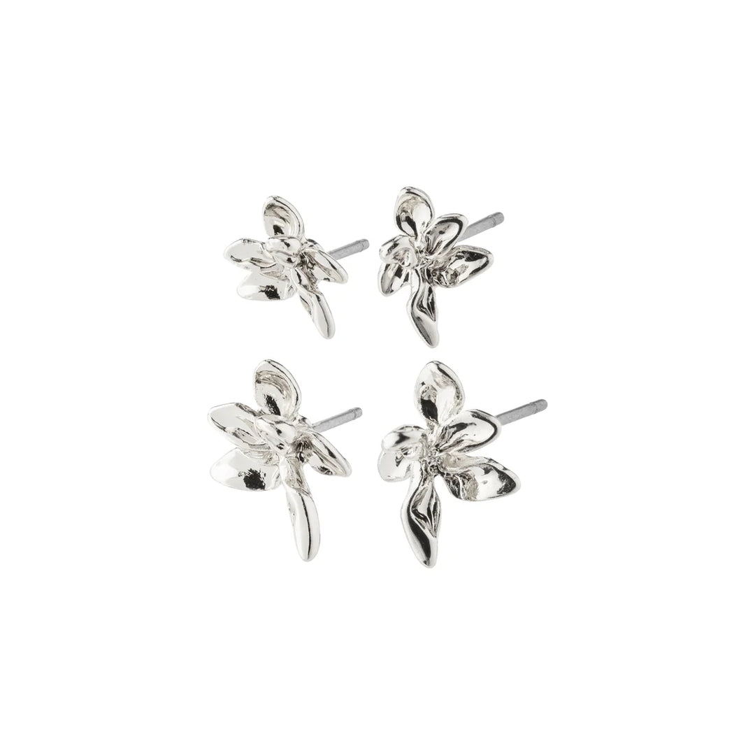 Riko Recycled Earring Set - Silver | Pilgrim