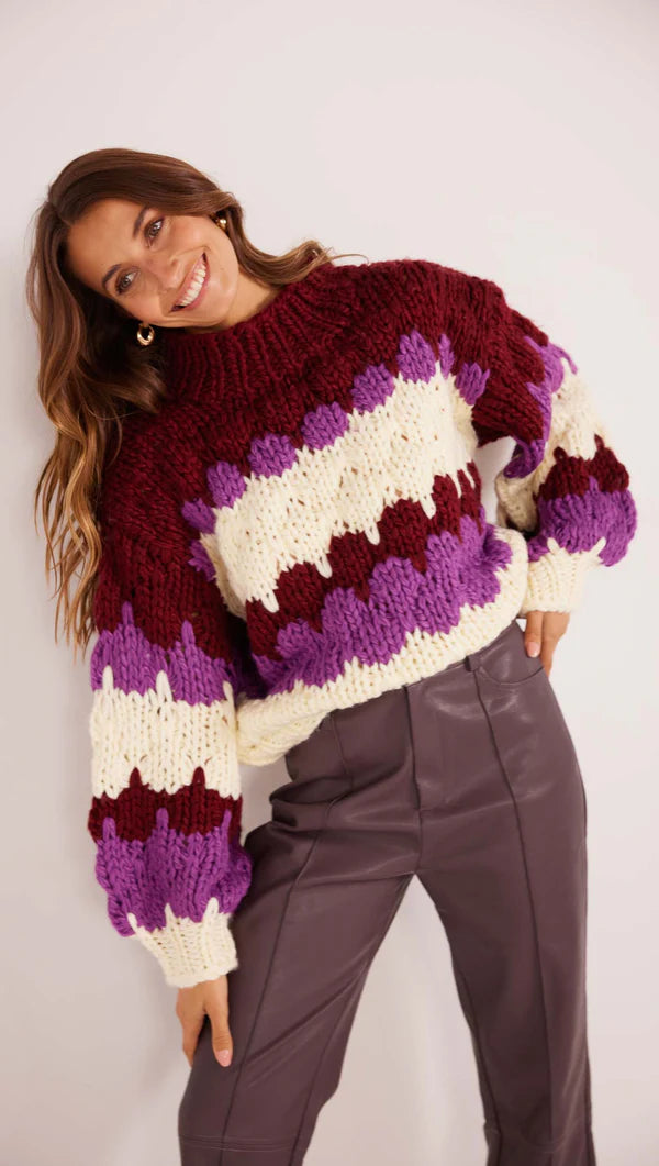 Morgot Bobble Knit Sweater | MinkPink