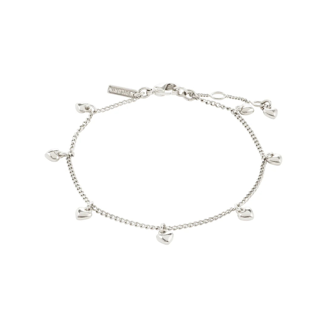 Alaia Heart Bracelet - Silver | Pilgrim