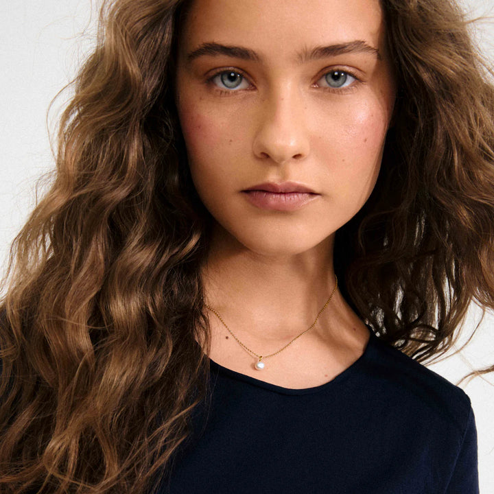HADLEY Pearl Necklace in Gold | Pilgrim