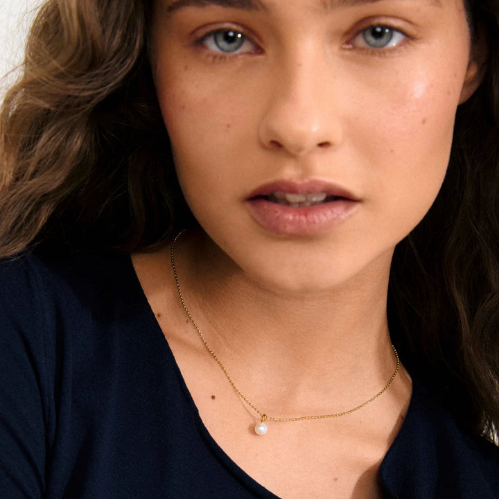 HADLEY Pearl Necklace in Gold | Pilgrim