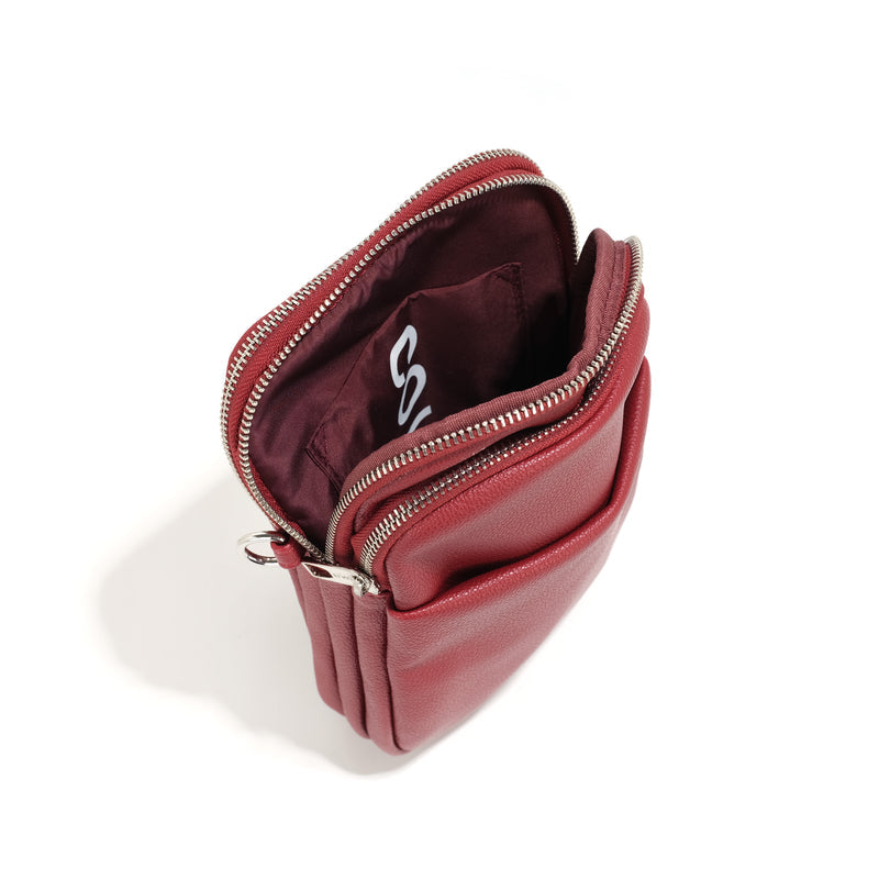 The 'PARK LANE' Crossbody - Pomegranate | Co-Lab