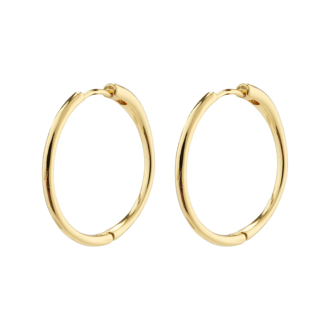 Eanna Large Hoop Earrings - Gold | Pilgrim