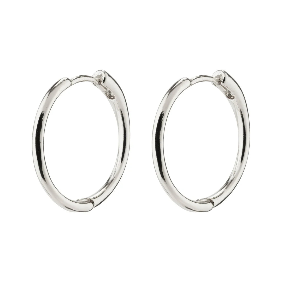 Eanna Medium Hoop Earrings - Silver | Pilgrim