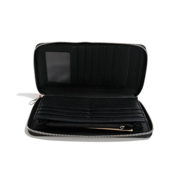 The 'TRISH' Large Wallet - Black | Co-Lab