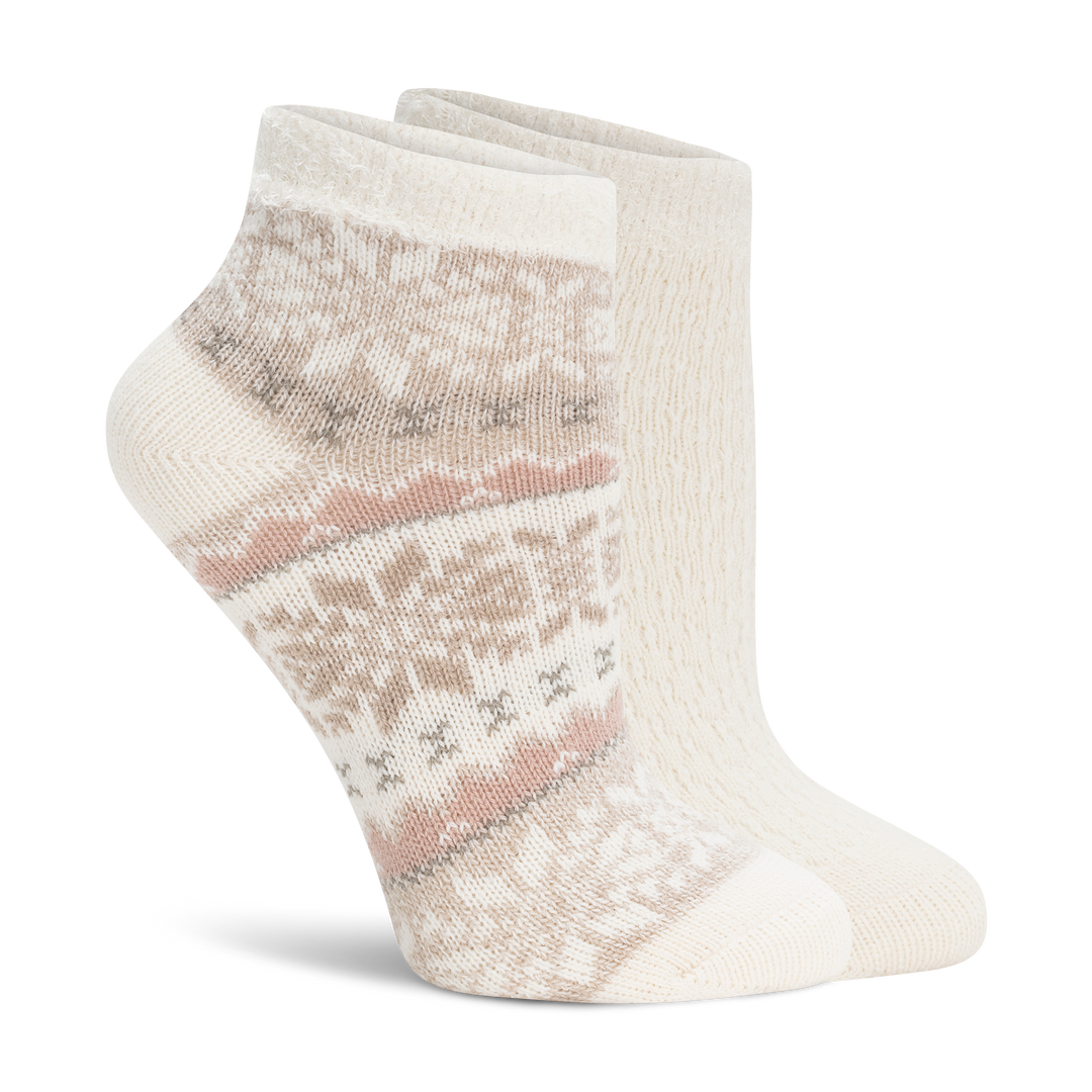 Chaussettes invisibles côtelées en bambou - 3PK | Citron