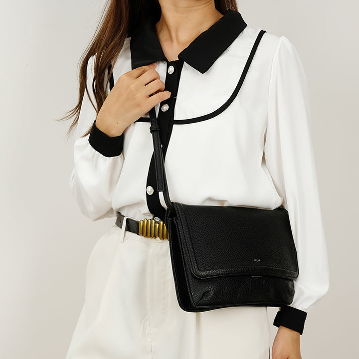 The 'VEGA' Clutch / Crossbody - Black | Co-Lab