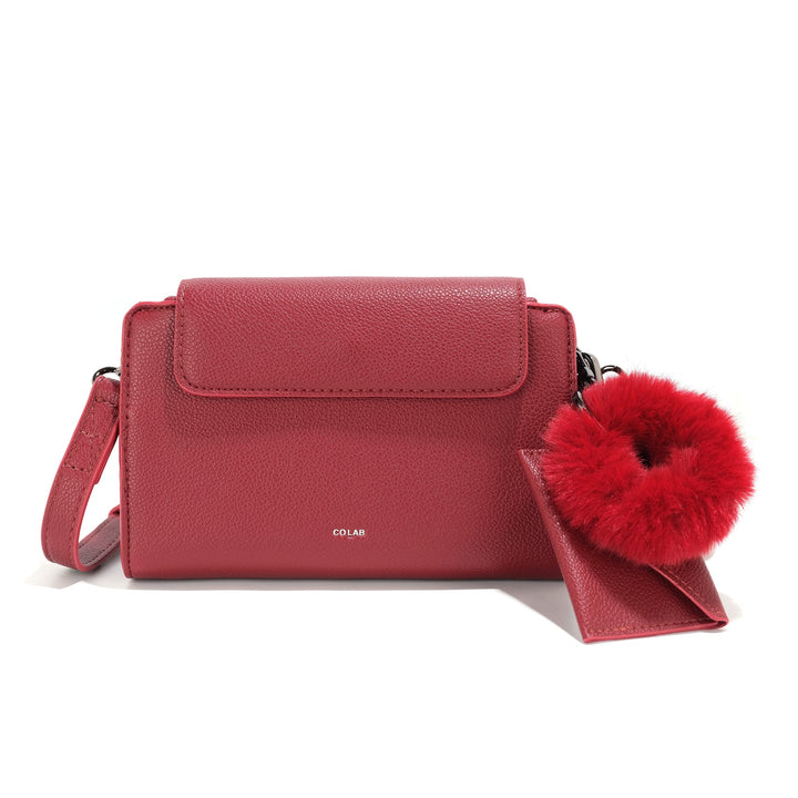 The 'BROOKE' Organizer Crossbody - Pomegranate | Co-Lab