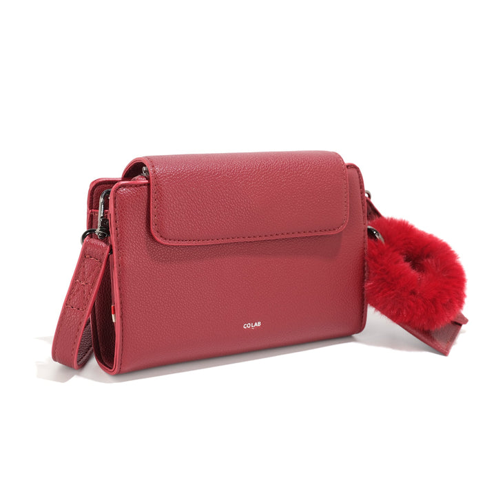 The 'BROOKE' Organizer Crossbody - Pomegranate | Co-Lab