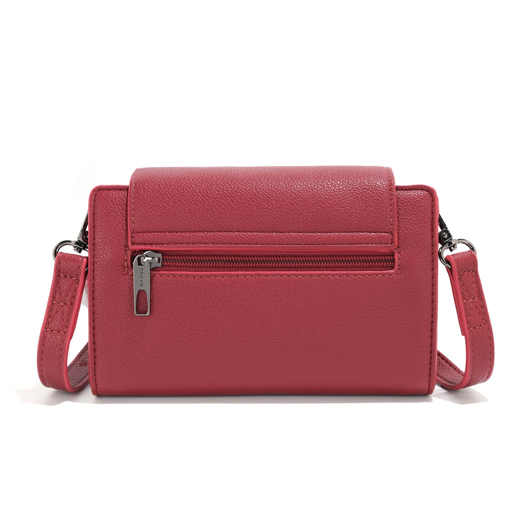 The 'BROOKE' Organizer Crossbody - Pomegranate | Co-Lab