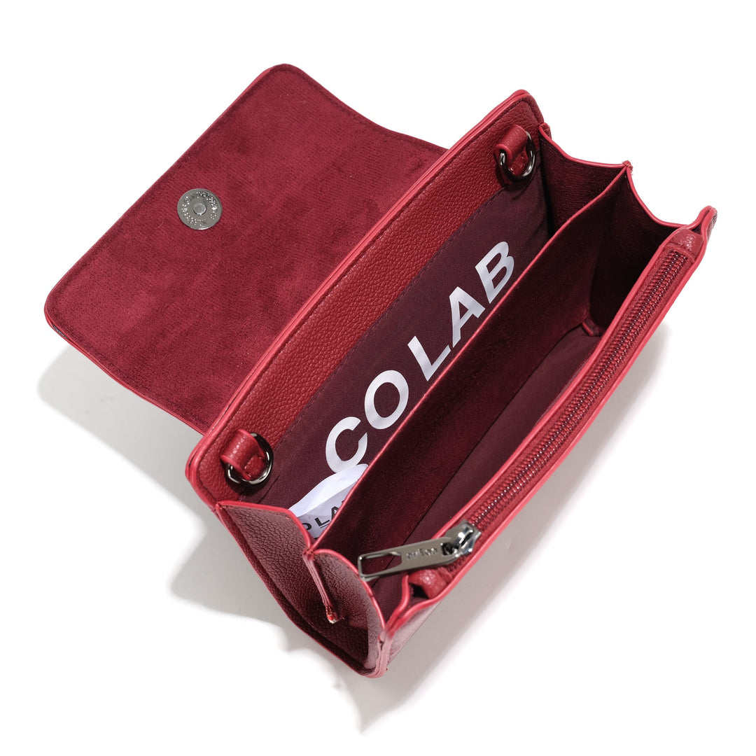 The 'BROOKE' Organizer Crossbody - Pomegranate | Co-Lab