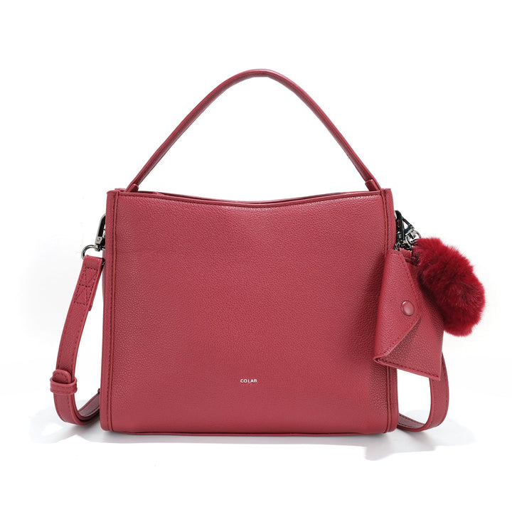 The 'ALICE' Top Handle Crossbody - Pomegranate | Co-Lab