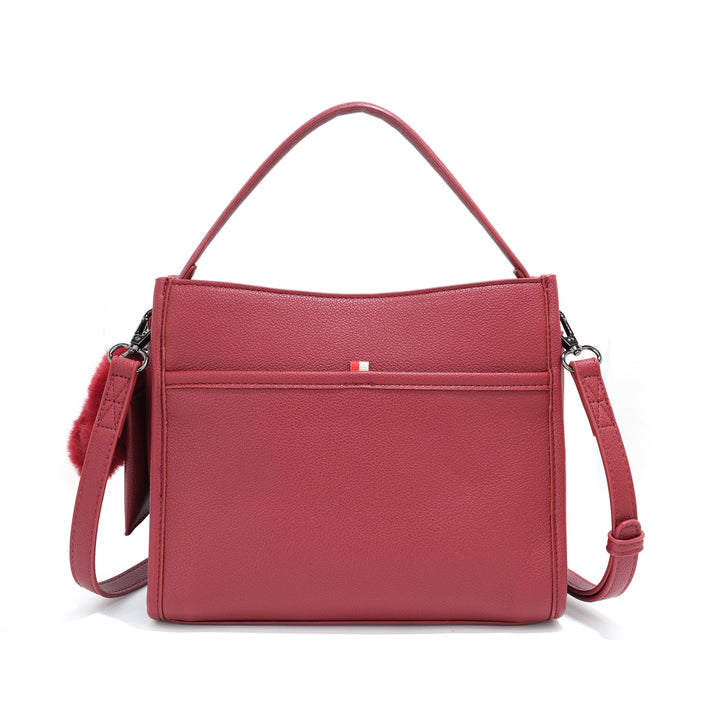 The 'ALICE' Top Handle Crossbody - Pomegranate | Co-Lab