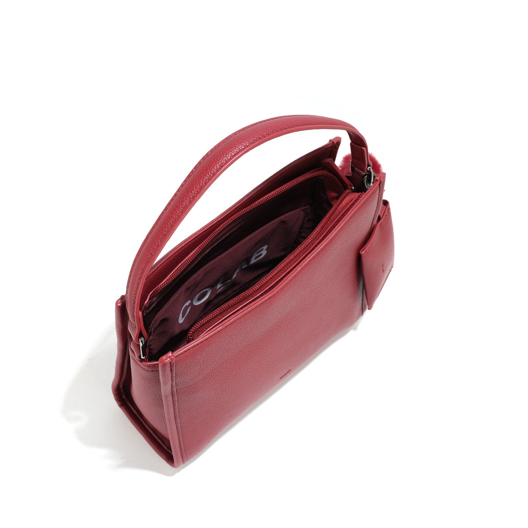 The 'ALICE' Top Handle Crossbody - Pomegranate | Co-Lab