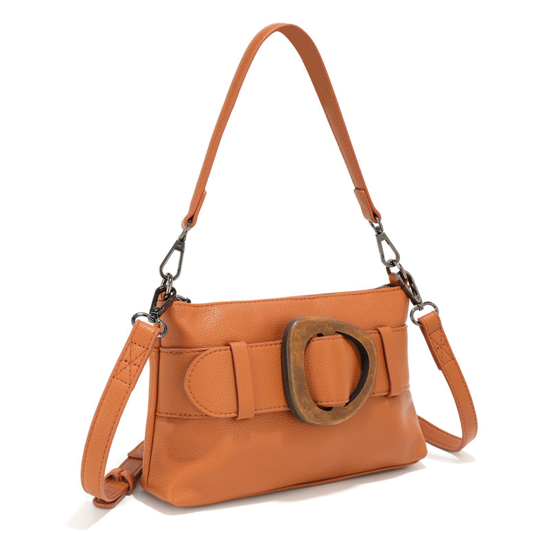 The 'SUMA' Baguette Crossbody - Ginger | Co-Lab