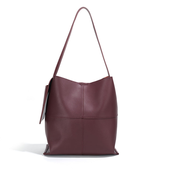 The 'HELEN' Shoulder Bag - Dark Pomegranate | Co-Lab