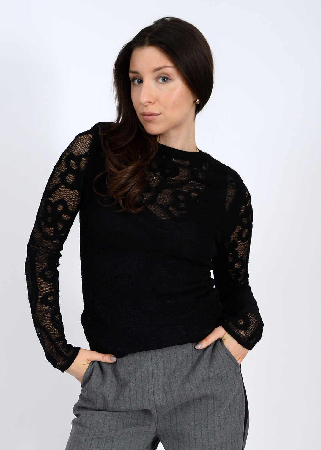 Crissa Lace Top - Black | RD Style