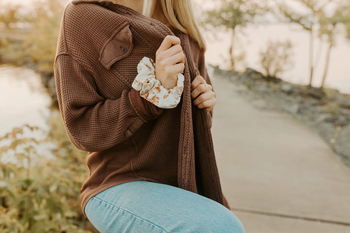 Golden Gate Floral Scrunchie | Barbays