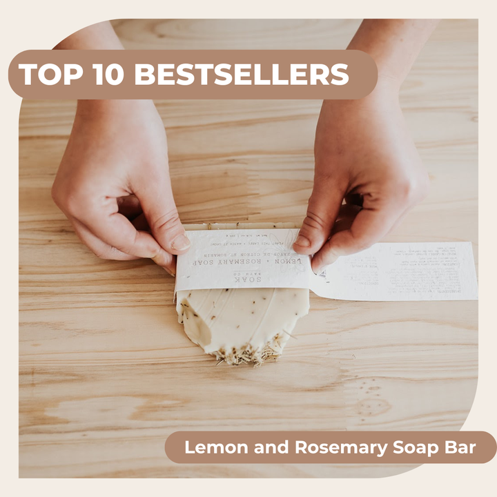 Lemon and Rosemary Soap Bar | SOAK Bath Co