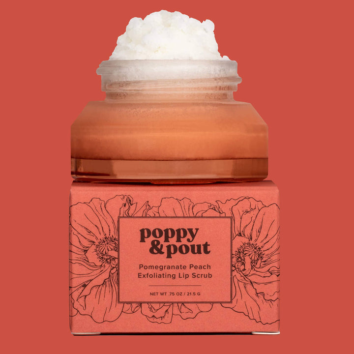 Pomegranate Peach Lip Scrub | Poppy & Pout