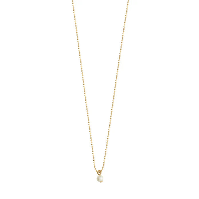 Baker Single Pearl Pendant Necklace - Gold | Pilgrim