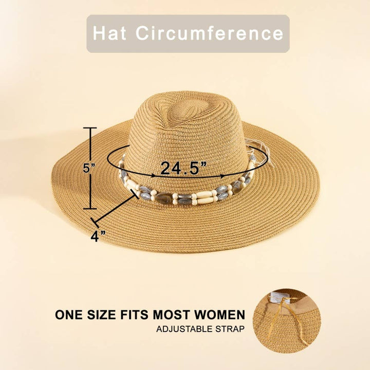 Beaded Summer Straw Hat | Anarchy Street