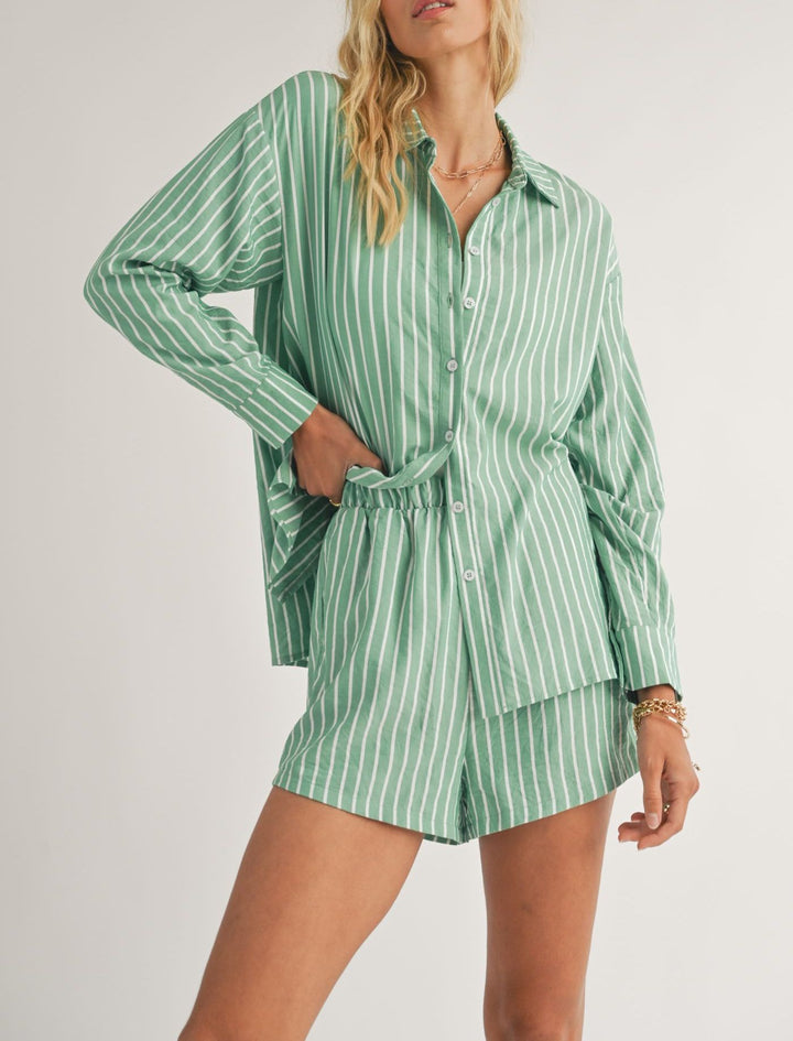 Traditions Striped Button Up Shirt | Sadie & Sage