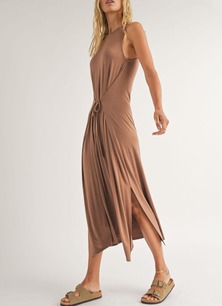 Vacay Tie Front Midi Dress | Sadie & Sage - Clearance