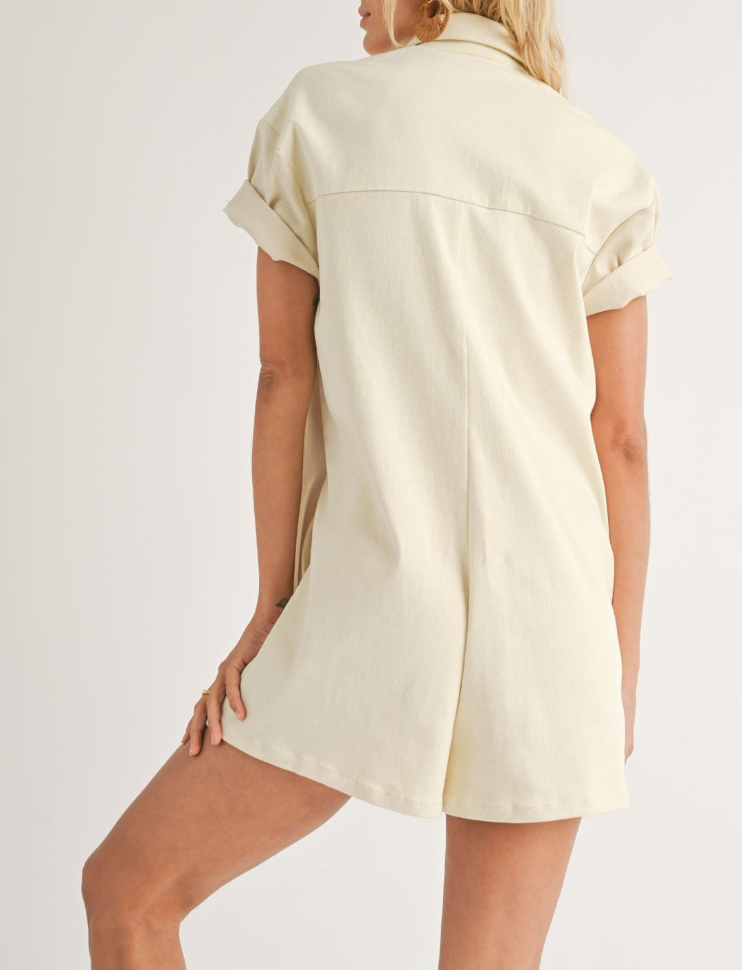 Lacy Stretch Denim Romper | Sadie & Sage - Clearance