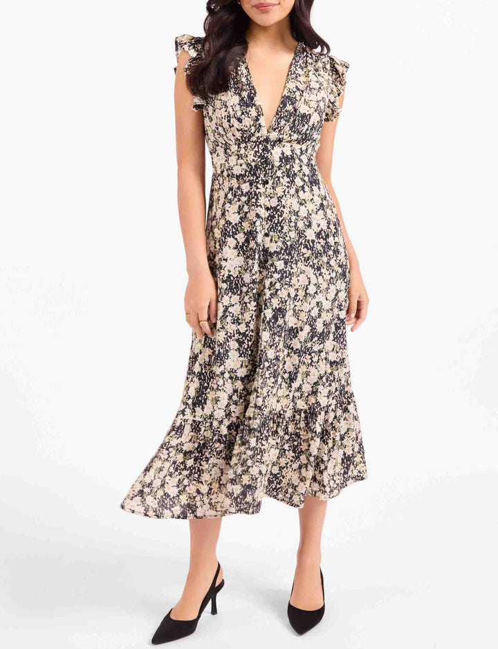 Painted Fields Floral Midi Dress | Sadie & Sage