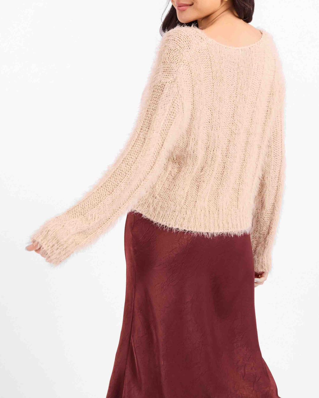 Kendra Fuzzy Sweater | Sadie & Sage