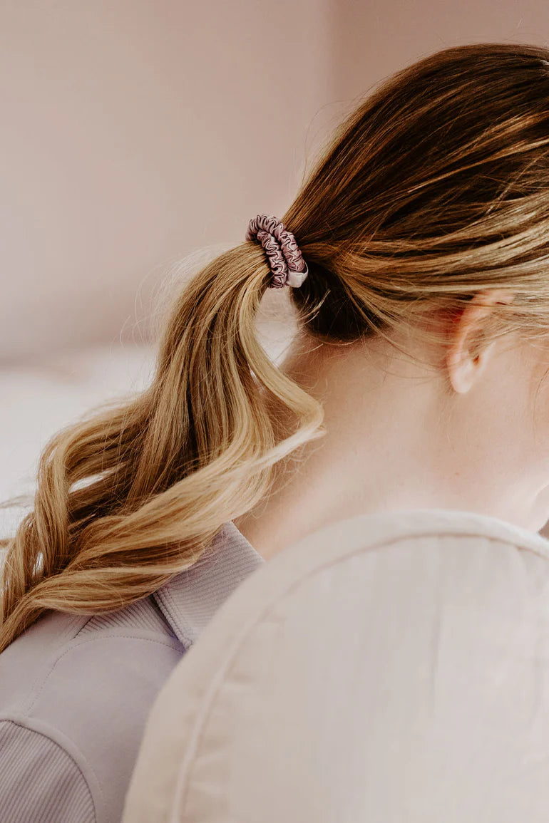 Silk Hair Ties (2 Pack) in Honey Brown | Barbays