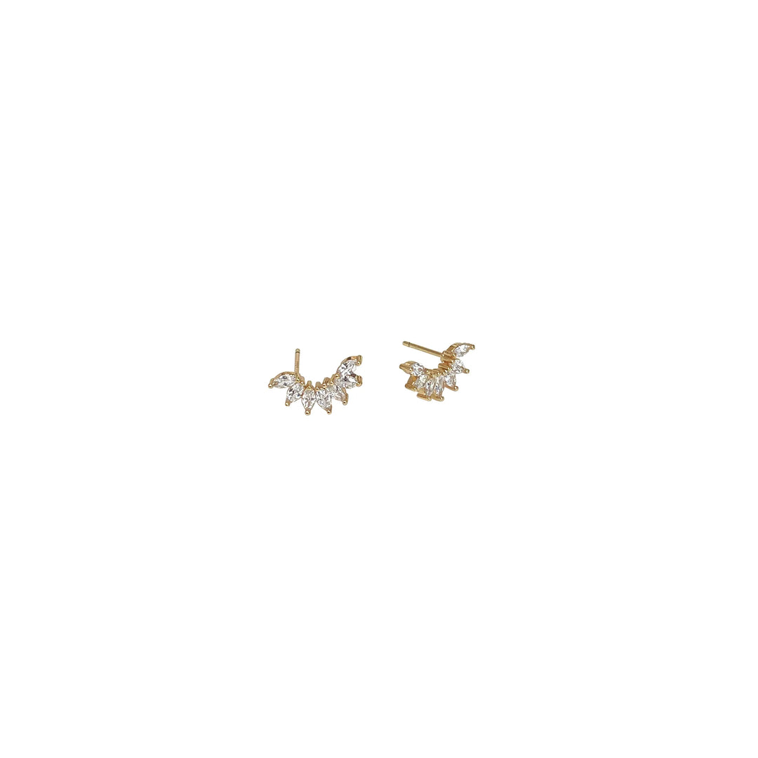 Zircon Flower Stud Earrings | Lost & Faune