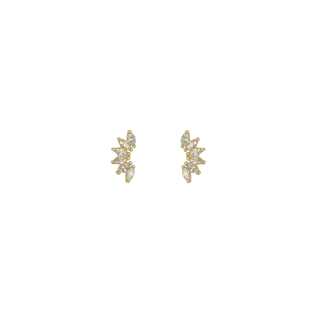 Zircon Flower Stud Earrings | Lost & Faune