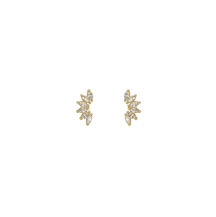 Zircon Flower Stud Earrings | Lost & Faune