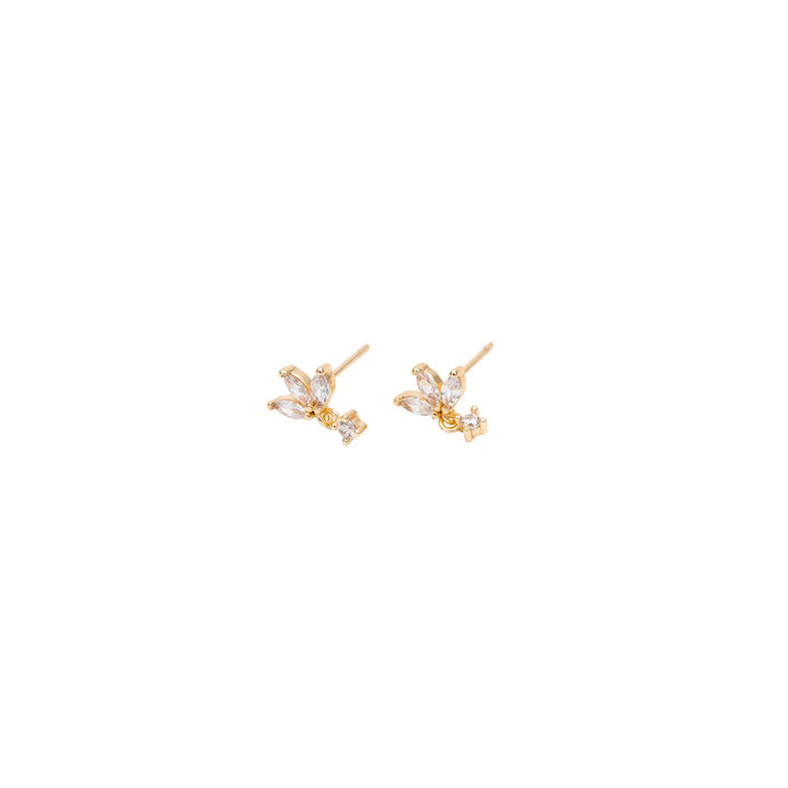 Gold and Crystal Sparkling Earrings | Lost & Faune