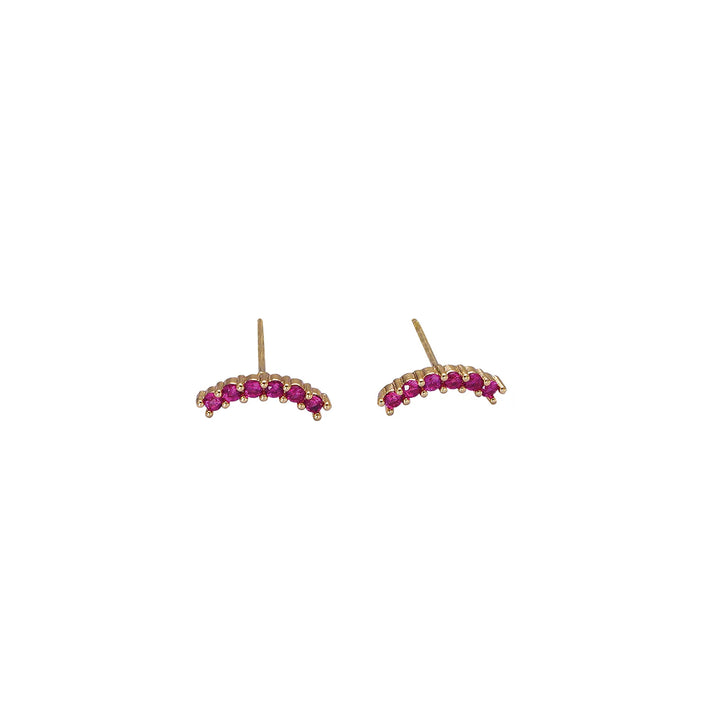 Half Moon Stud Earrings | Lost & Faune