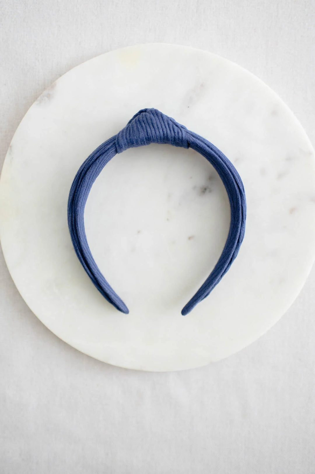 Soft Navy Rib Knit Headband | Barbays