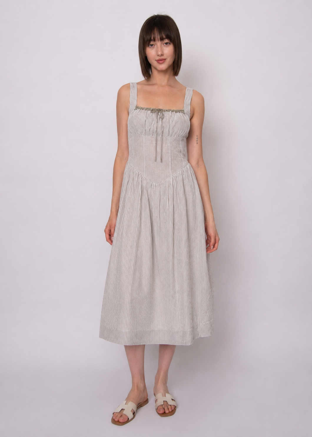 Belle Striped Midi Dress | RD Style