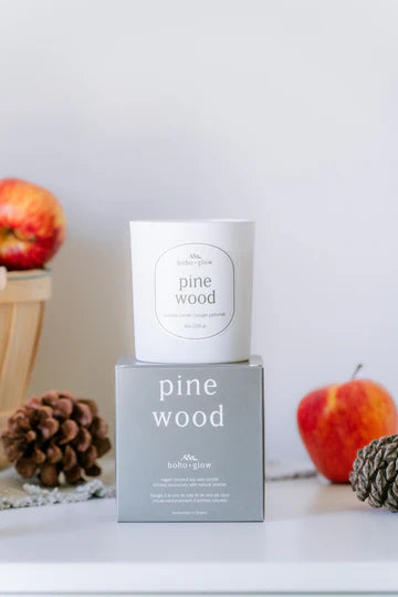 Pine Wood Candle | Boho + Glow