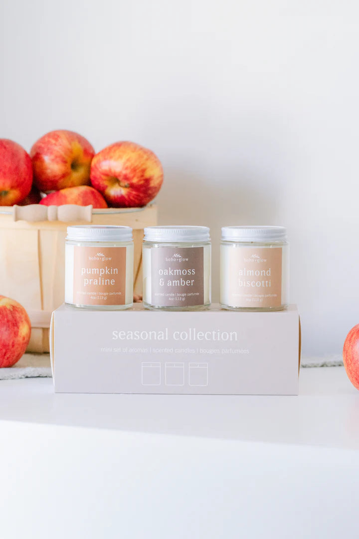 Autumn Classics Trio Candle Set | Boho + Glow