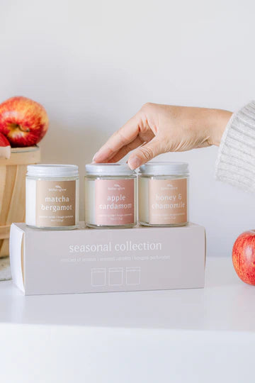 Sweet Autumn Trio Candle Set | Boho + Glow