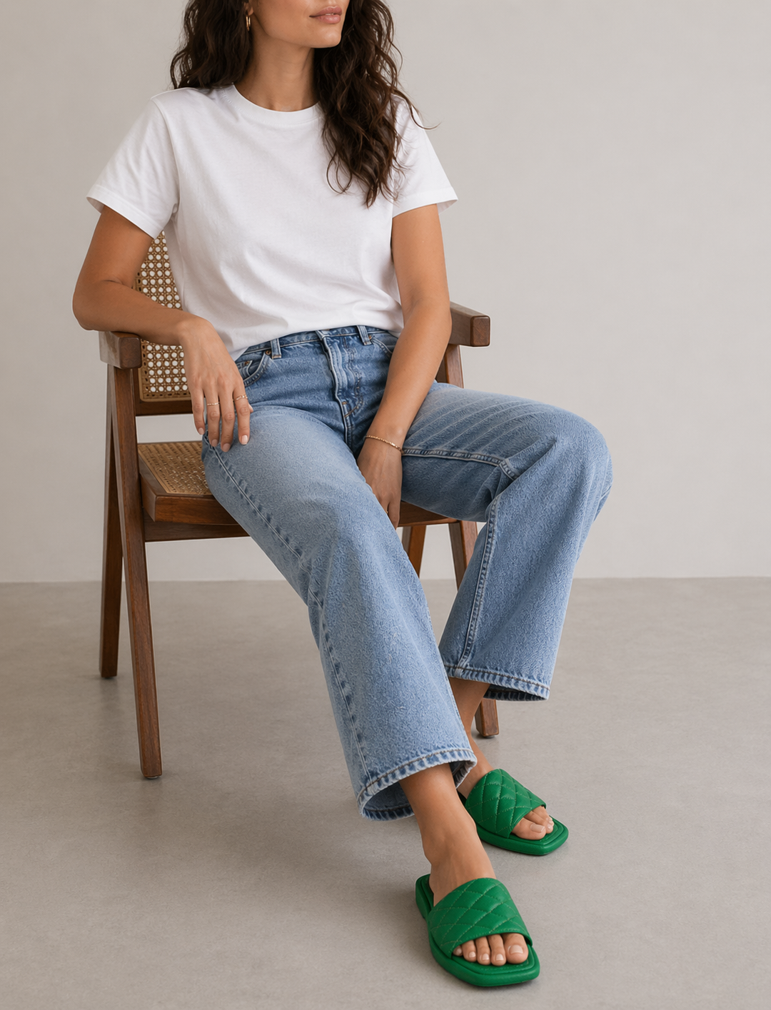 Brie Quilted Flat Sandal | Matt and Nat