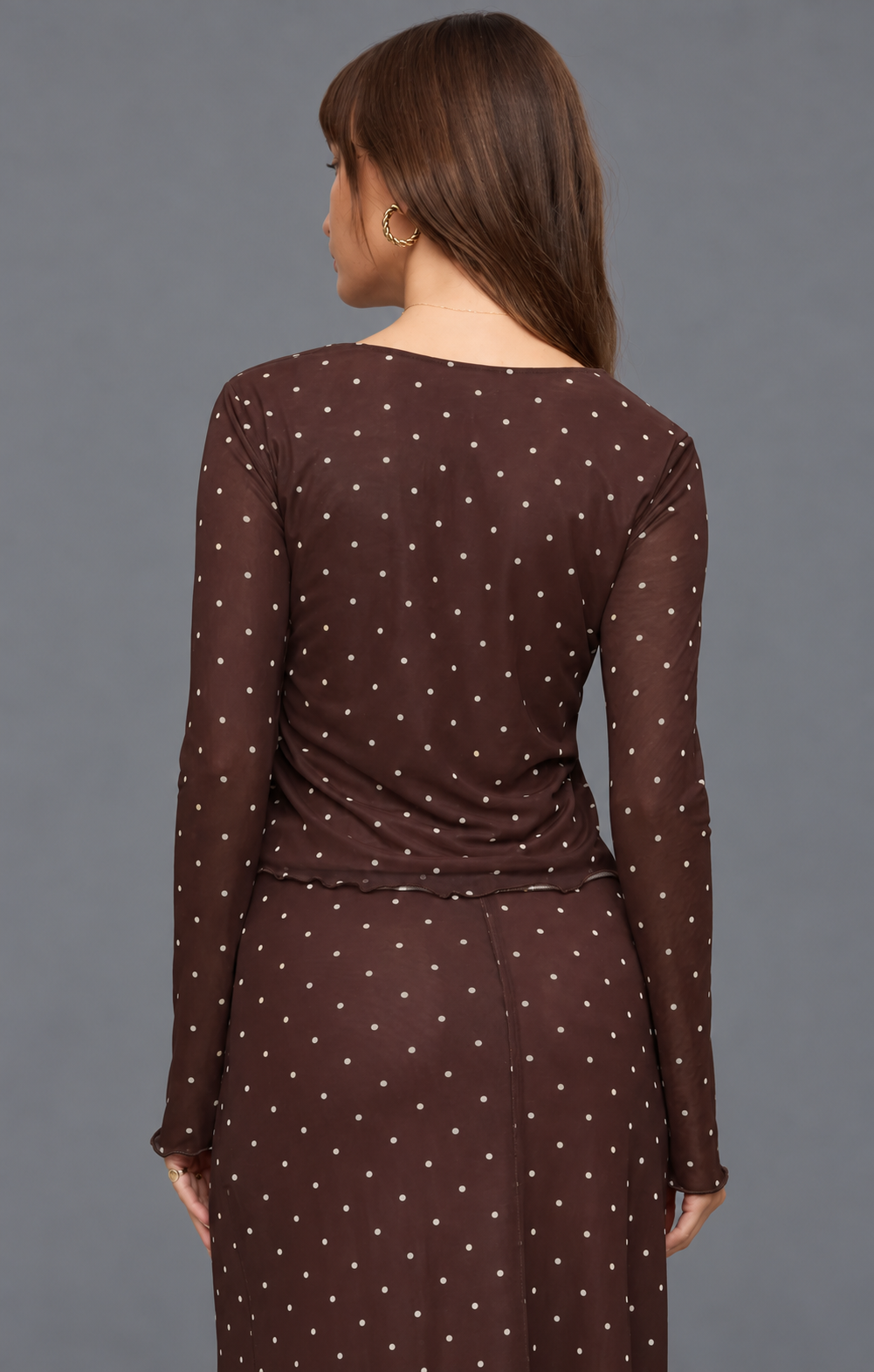 Amara Polka Dot Mesh Top | Z Supply