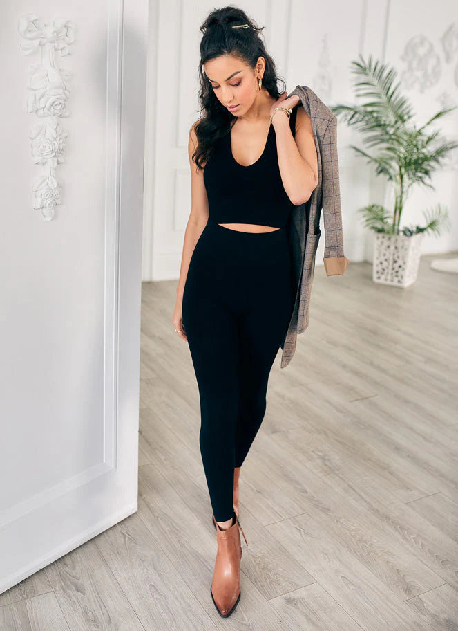 Bamboo High Waisted Leggings - Black | C'est Moi