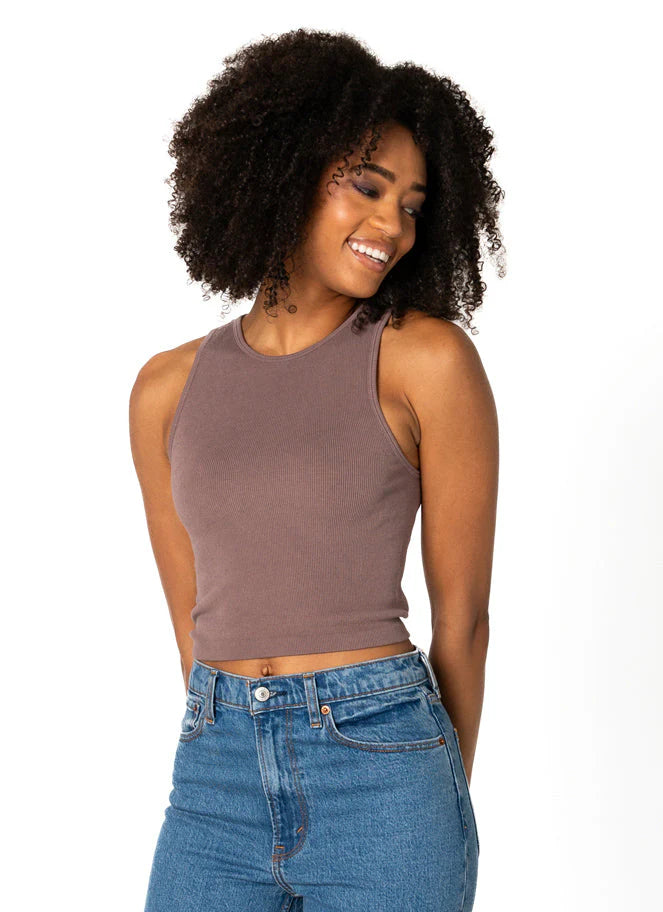 Bamboo Rib Tank - Mocha | C'est Moi