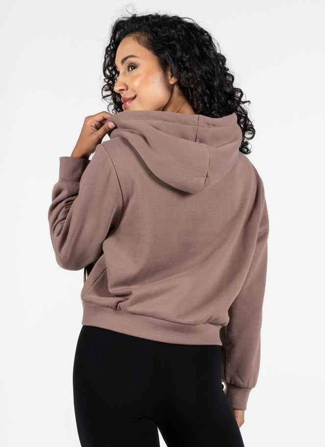 Fleece Hoodie - Mocha | C'est Moi