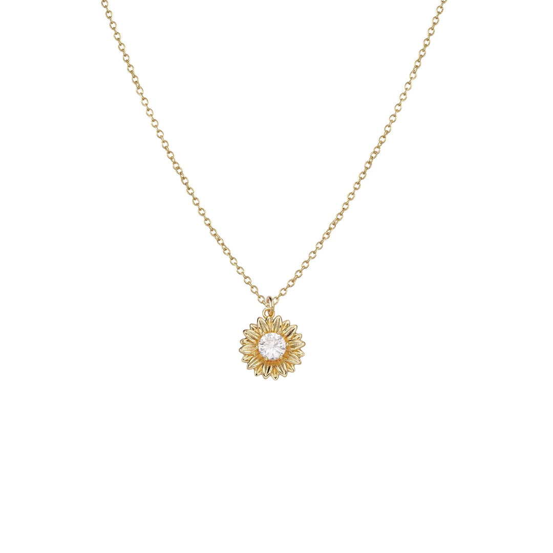 Gold Sunflower Necklace | Lost & Faune