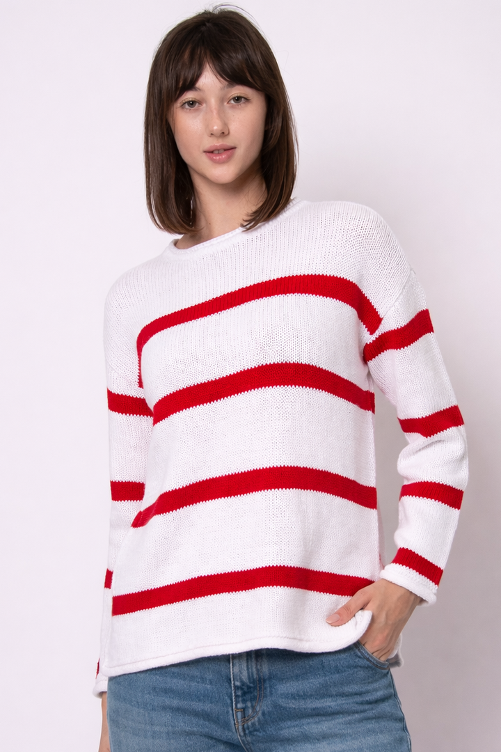 Kiri Stripe Knit Top | RD Style