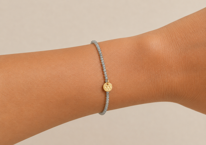 INDIE Light Grey Beaded Bracelet | Pilgrim